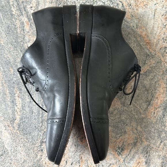 Cole Haan Cambridge Cap Toe Oxfords black leather Mens Brogue size 10 - Picture 7 of 10